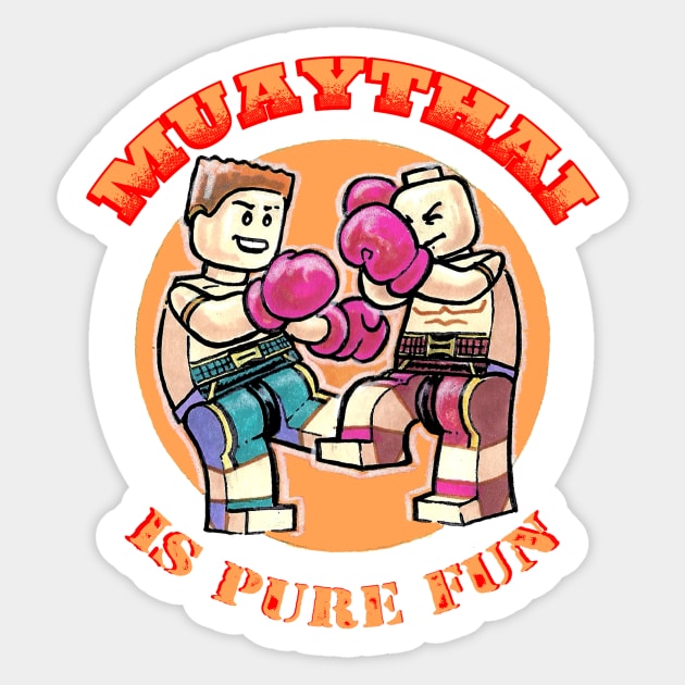 muay thai lego fun Sticker by Paskalamak